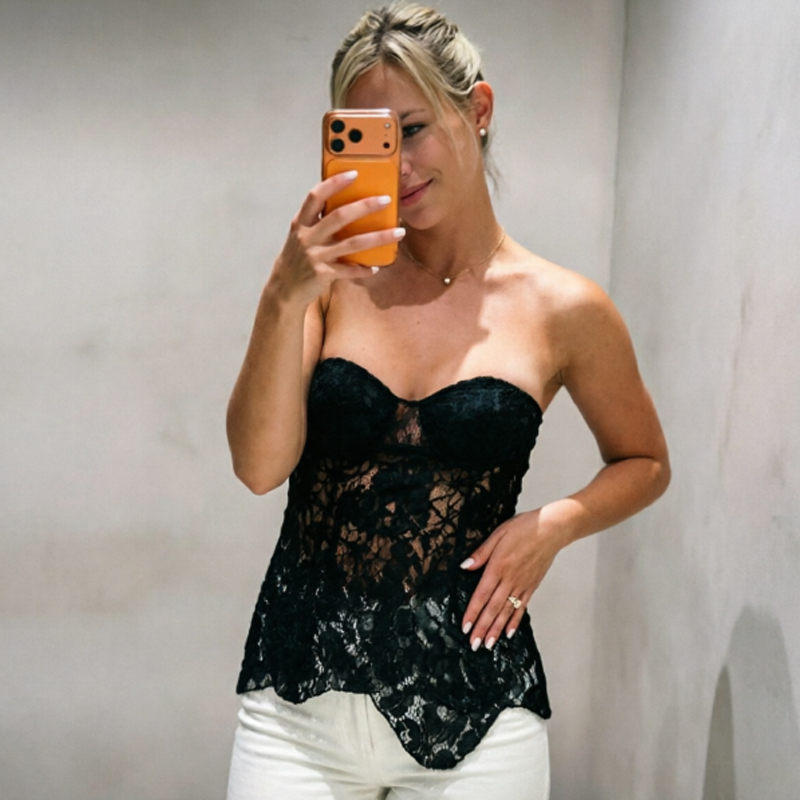 HXAO Corset Tube Top Femme Noi - Strapless Bra Backless avis et prix